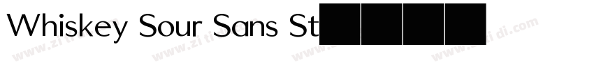 Whiskey Sour Sans St字体转换